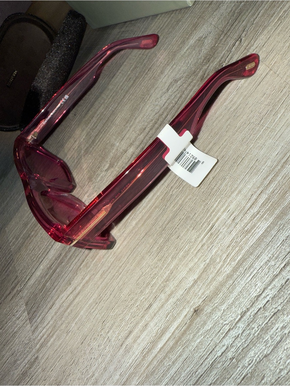 Tom Ford Transparent Pink Rectangular Sunglasses - Picture 2 of 4